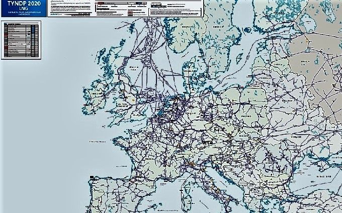 Il dedalo di pipeline in Europa